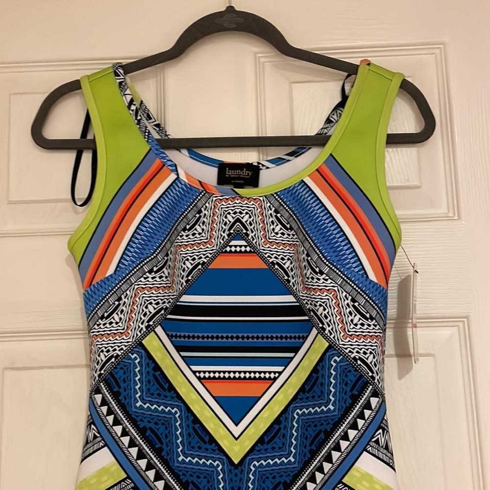 Laundry by Shelli Segal Geometric Tank Bodycon Dress - Picture 4 of 13